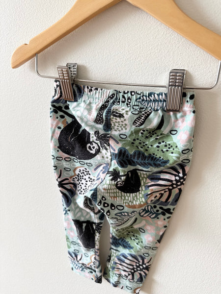 Little and Lively Sloth Leggings • 6-12 months