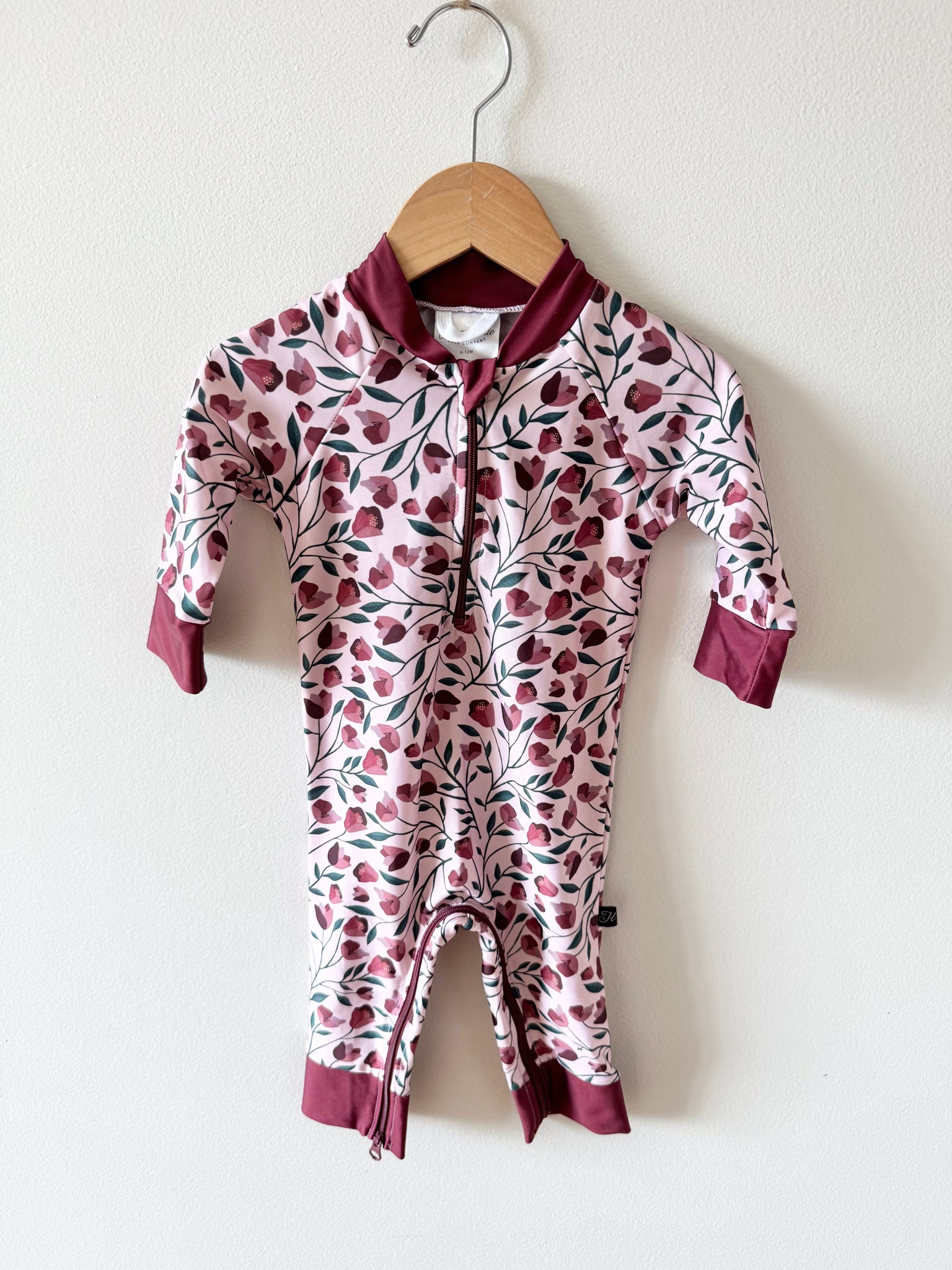Honeysuckle Swim Co. Pink and Purple Rashguard • 6-12 months