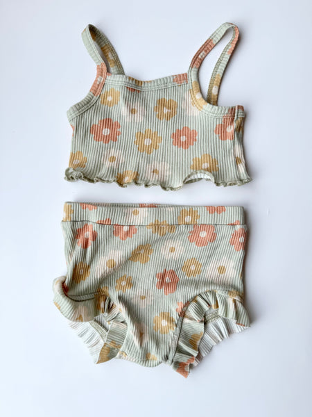 Wild Wawa 2pc Floral Crop Set • 6-18 months