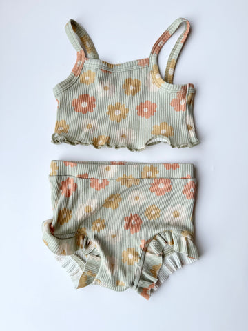 Wild Wawa 2pc Floral Crop Set • 6-18 months