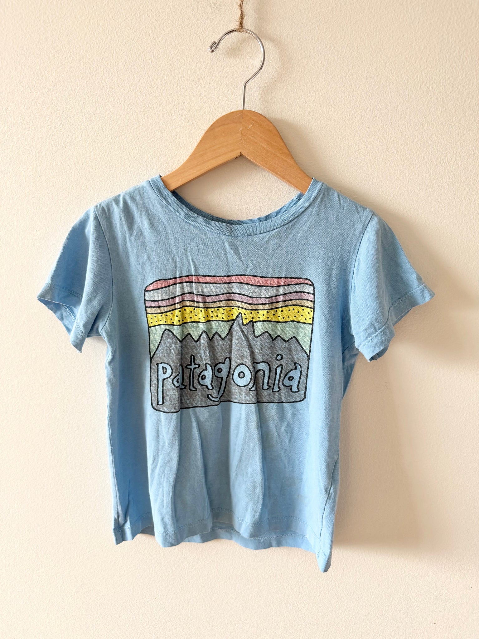 Patagonia Blue T-Shirt • 4-5 years