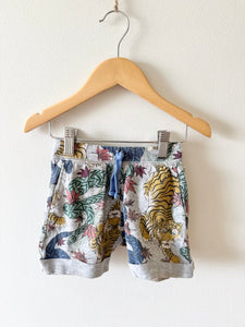 PLAY Bonds Grey Animals Drawstring Shorts • 1-3 years
