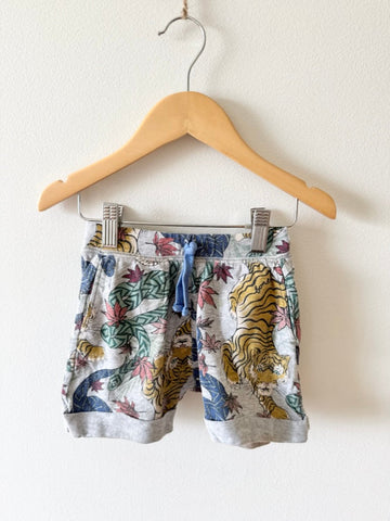 PLAY Bonds Grey Animals Drawstring Shorts • 1-3 years