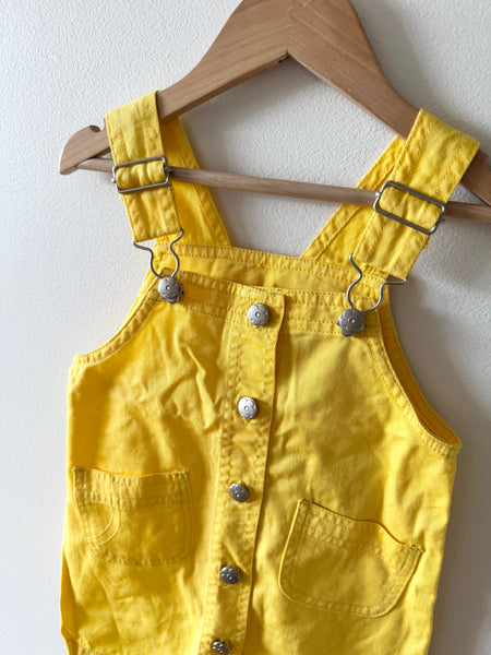 NEW Vintage Baby Eatons Yellow Jumper Dress • 1-2 years