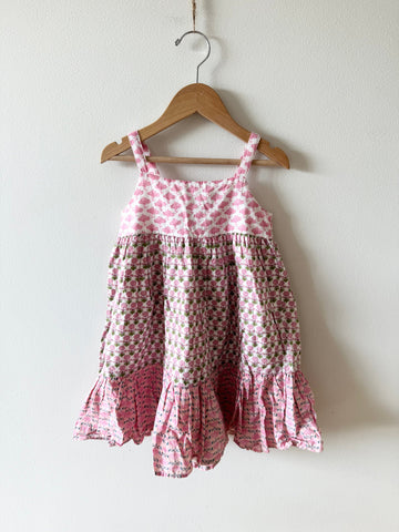 Zara Pink Floral Tank Dress • 2-4 years