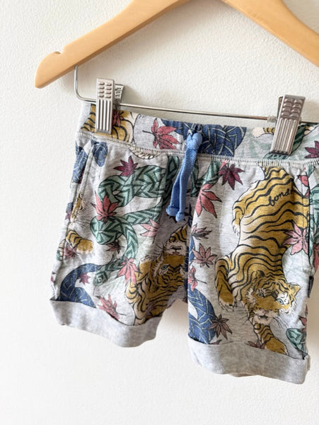 PLAY Bonds Grey Animals Drawstring Shorts • 1-3 years