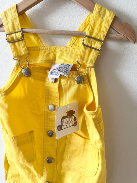 NEW Vintage Baby Eatons Yellow Jumper Dress • 1-2 years
