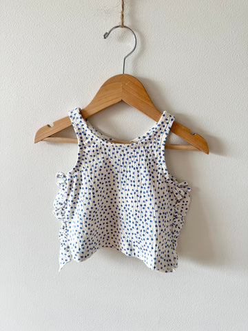 NEW Zara Floral Tank with Ruffle Sides • 6-12 months