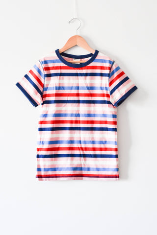 NEW Striped Maxomorra T-Shirt • 9-10 years