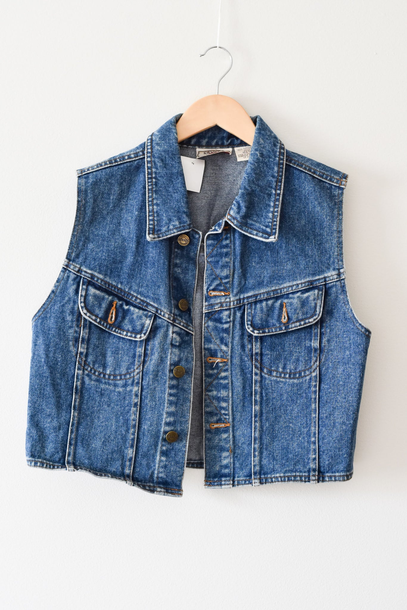 Vintage Nevada Denim Vest • 8-10 years