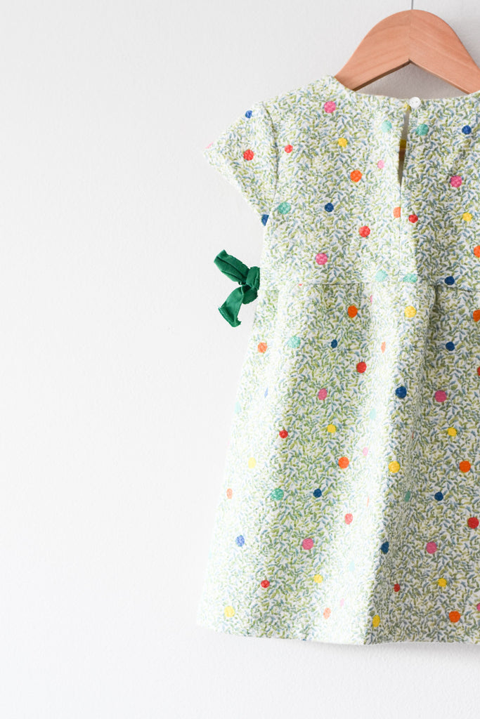 Green polka outlet dot dress zara