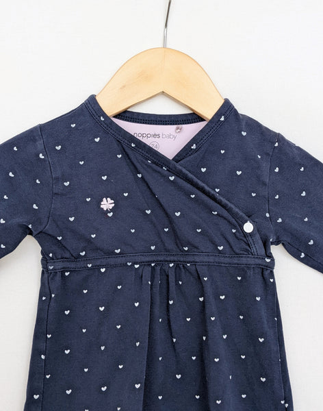 Noppies Heart Kimono Dress • 6-9 months