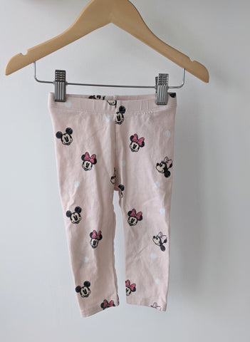 H&M Minnie and Mickey Leggings • 6-9 months